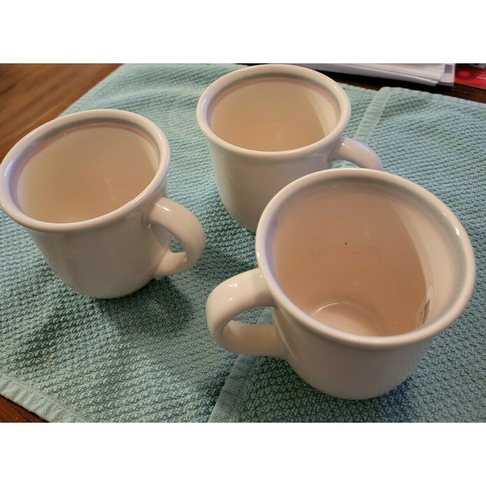 Pfaltzgraff Aura Pattern Pink/Blue 3 Mugs‎ ###